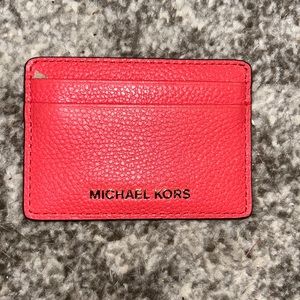 Red Michael Kors Cardholder